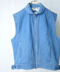 90s Collared Denim Vest
