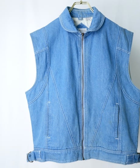 90s Collared Denim Vest