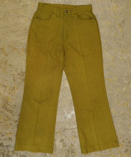 70s Olive color 『Levi's STA-PREST for gals』 "Big E" Pants
