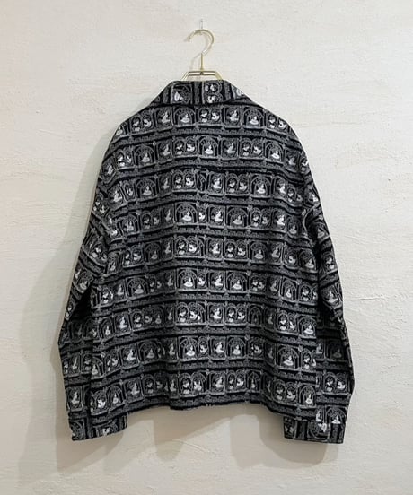 90s 『CHICO’S』　All-over pattern Silk jacket