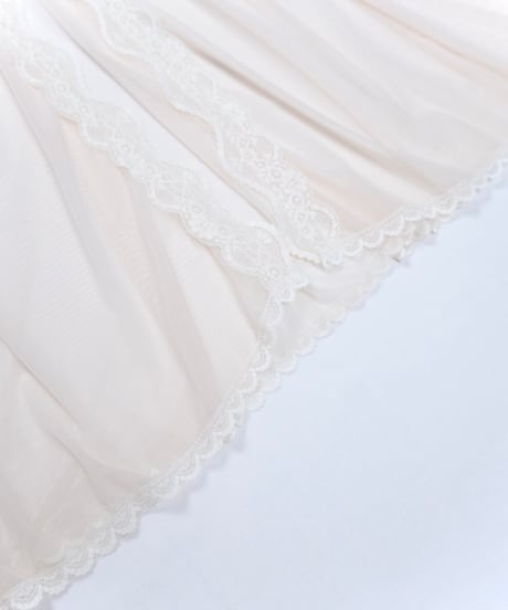Lace-Trimmed Sheer Nightdress