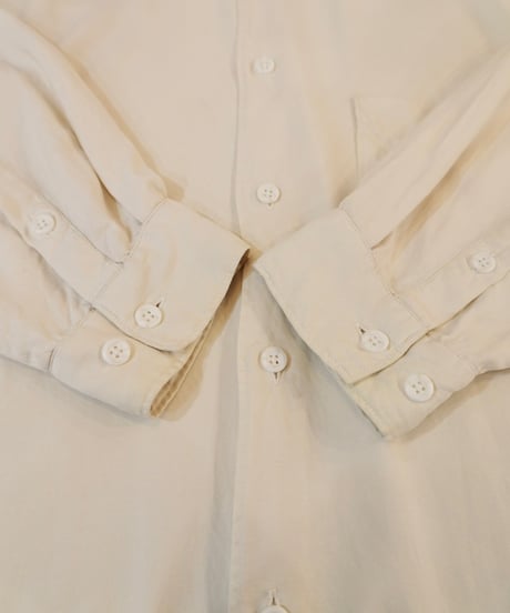 90s Off white Big silhouette Silk shirt