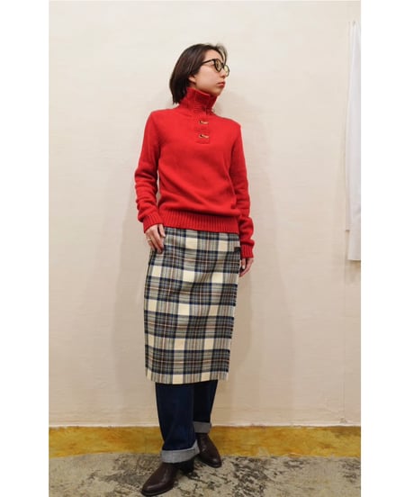 『LRL LAUREN JEANS CO. Ralph Lauren』Metal Closure Cotton Knit