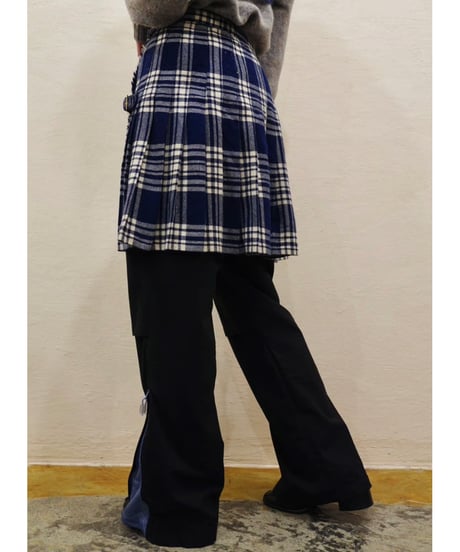 Wool Wrap Short Skirt