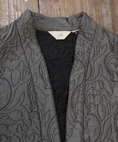 Gray Quilted Jacket