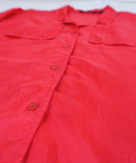 90s "Ashleigh Morgan" Jacket style sheer shirt