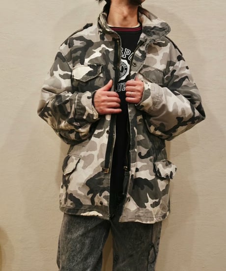 Monotone Camouflage pattern M-65 type Jacket