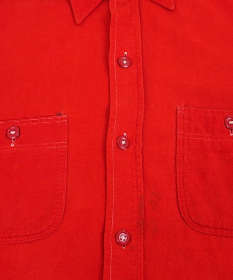 50s "BIG MIKE" Plain chamois cloth shirt
