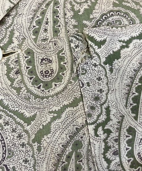 60s『ARROW』Paisley pattern pajama shirt