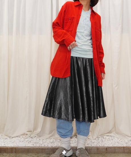50s "BIG MIKE" Plain chamois cloth shirt