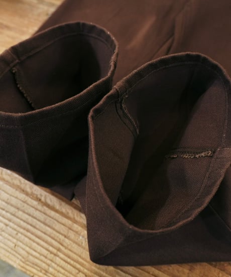 70-80s 『Lee』 茶色 ブーツカット コットンパンツ / size W30程度