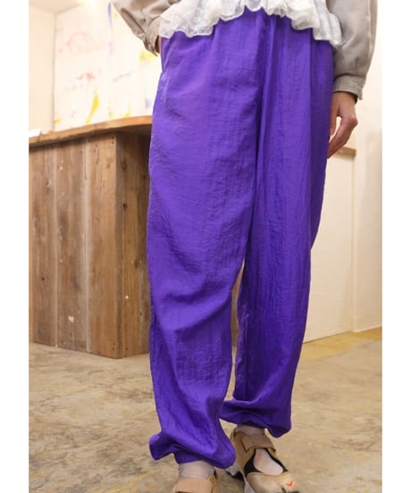 90s Purple Nylon Track Pants
