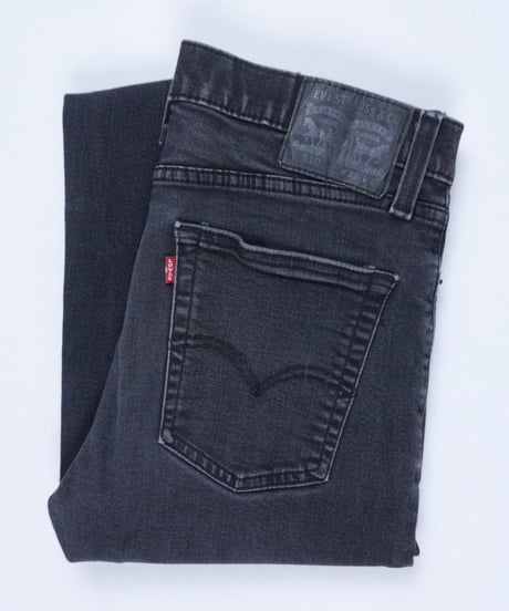 『Levi’s 510』Skinny Crushed Black Jeans