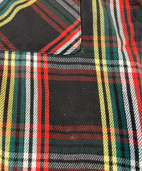 黒ベース 80s 『FIVE BROTHERS』　Flannel shirt "Made in USA" / size S