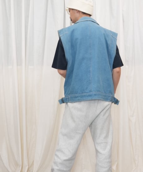 90s Collared Denim Vest