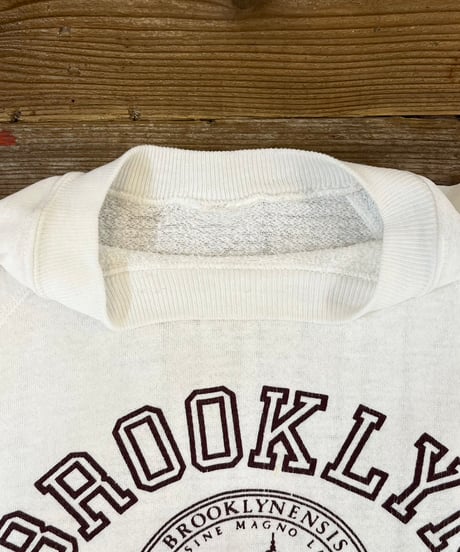 60s Unknown "BROOKLYN COLLEGE" プリントスウェット