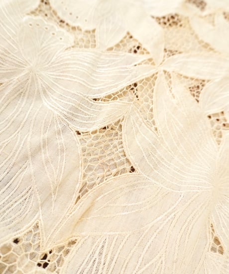 Cut Lace Cotton Dress