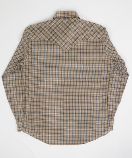70s~ "Levi's Big E"Checkered pattern Western Shirt / size M