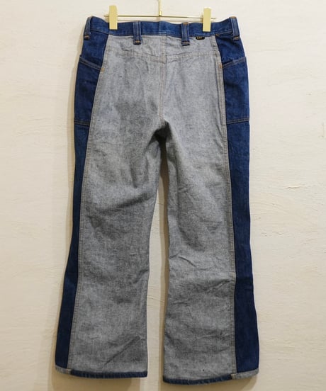 70s 『Lee』 Reversible Bootcut denim pants / W34 L30 程度