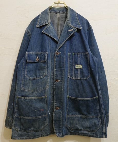 40s WWⅡ 『HERCULES』 Denim coverall / size 38-40程度