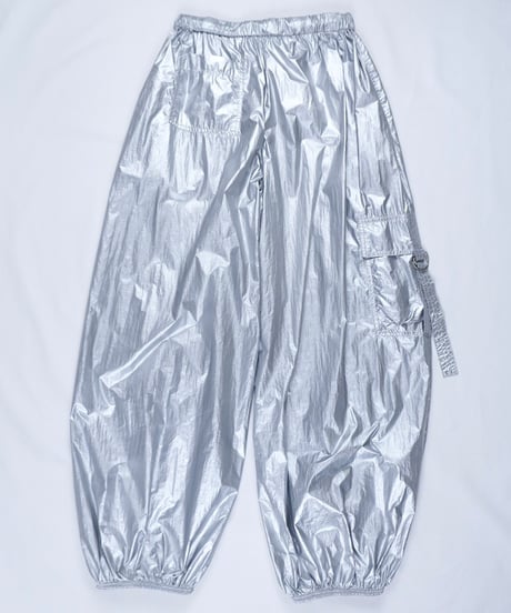 Y2K "Urban Outfitters" Silver Parachute Pants