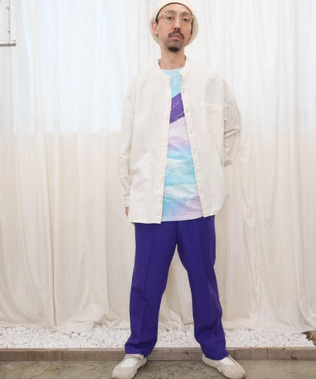 90s Whale Art Tie-Dye T-Shirt Made in USA / size L