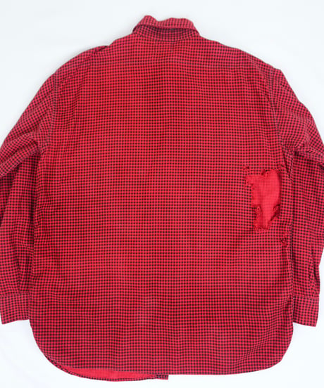 50s "BIG MIKE" Houndstooth printed flannel shirt Junk