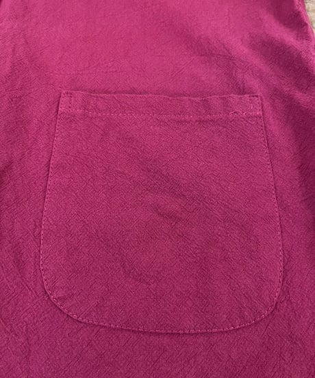 Wine red long sleeve Chinese shirt