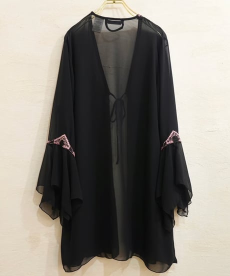 Chiffon Flare Sleeve Robe