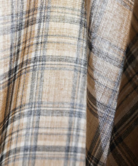 70s~ "Levi's Big E"Checkered pattern Western Shirt / size M
