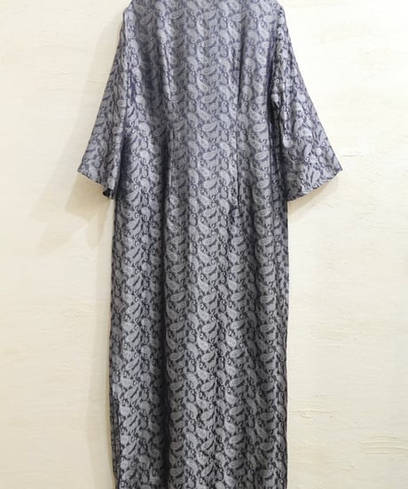 Silver Paisley China Dress