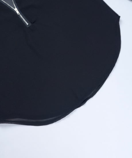 Sheer Half-Zip Top