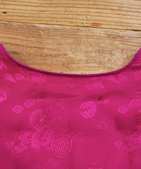 Chine Silk Padding Vest