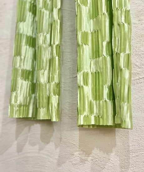Lime Green Pleated Pants