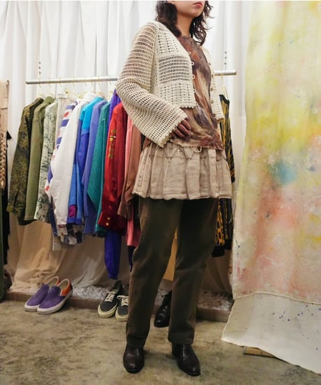 Crochet Knit Short Cardigan