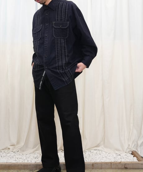 "MARC ECKŌ" pin tuck Stitched shirt / size L