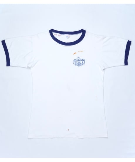 50~60s Champion Runners Tag USNA Naval Academy Ringer T-Shirt