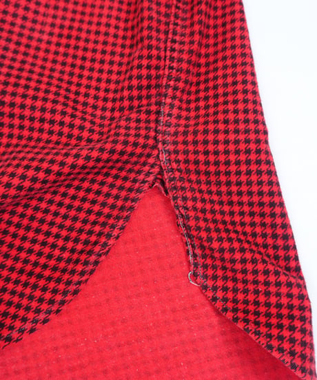 50s "BIG MIKE" Houndstooth printed flannel shirt Junk