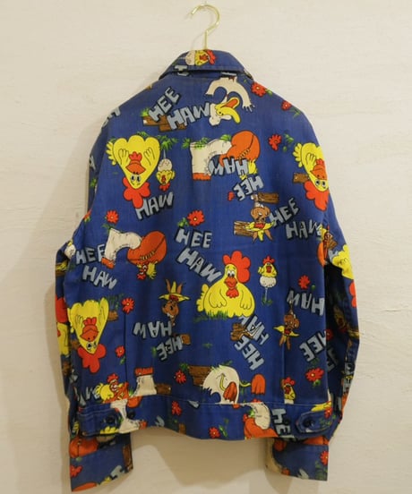 70s 『LIBERTY』 “HEE HAW” 総柄 ワークジャケット / size M