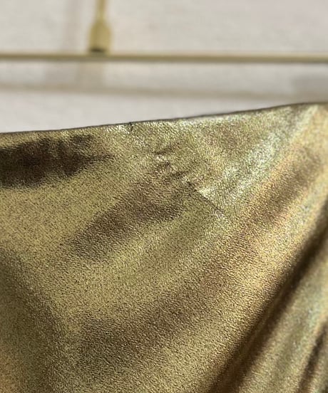 『J.CREW』 Gold Mirror Long Skirt