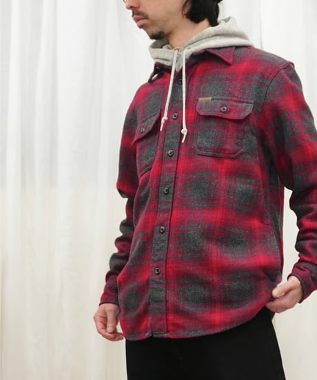 00s “ORVIS” Red Shadow Check Flannel shirt with pockets / size S