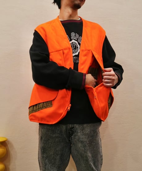 00s 『Columbia』 Fluorescent orange Hunting vest