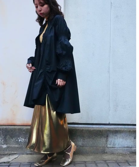 Shirred Asymmetrical Shirt Dress
