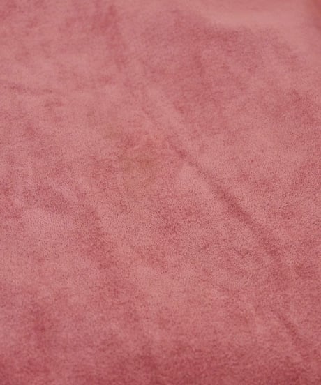 Fake Suede Leather Long Coat