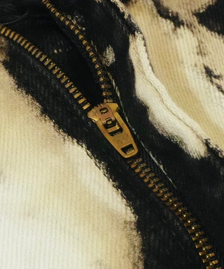 『RUSTLER』 ブラック ブリーチジーンズ / size W34 L30