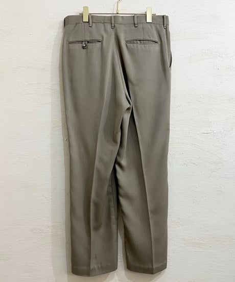 Light beige two-pleat slacks "Made in USA"