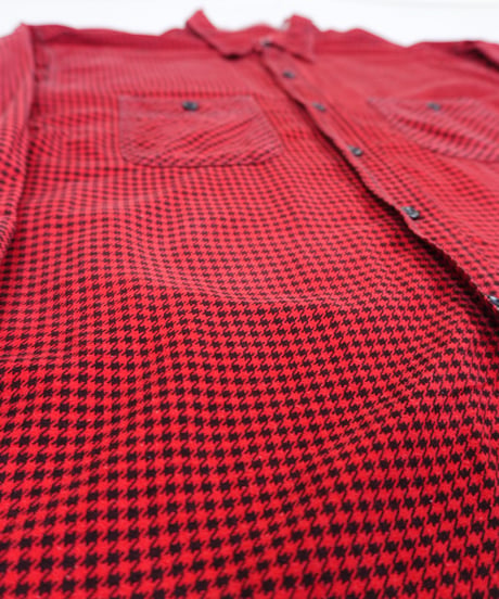 50s "BIG MIKE" Houndstooth printed flannel shirt Junk
