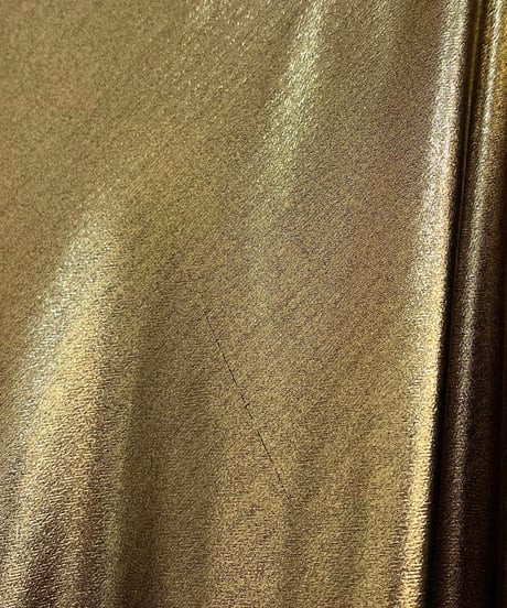 『J.CREW』 Gold Mirror Long Skirt