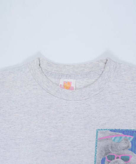 90s "SUN LOVER" Florida Manatee Graphic T-Shirt / size L