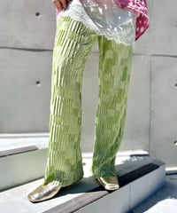 Lime Green Pleated Pants